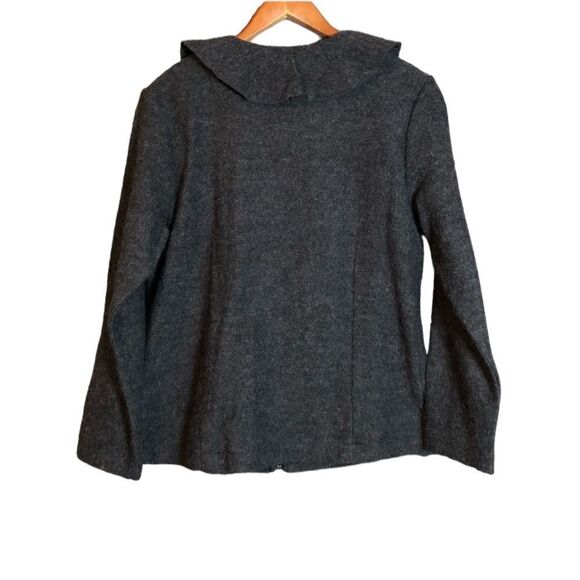 Elena Solano grey 100% boiled wool sweater - Picture 9 of 10